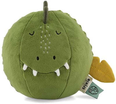 Trixie Geluidsbal Mr. Dino - Speelgoed voor baby - Eerste speelgoed - Kraamcadeau - Groen