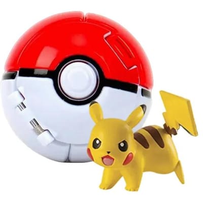 Pokemon Elf Bal Figuur Pikachu Charizard Blastoise Mewtwo Pocket Monster Variant Pokébal Vervorming Speelgoed Actie Model Cadeau red