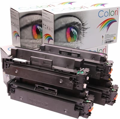 Set 4x Colori huismerk toner geschikt voor Canon 046H 046 voor I-Sensys LBP-650 Series LBP-653cdw LBP-654cdw LBP-654cx MF-730 MF-731cdw MF-732cdw MF-733cdw MF-734cdw MF-735cdw MF-735cdwt MF-735cx