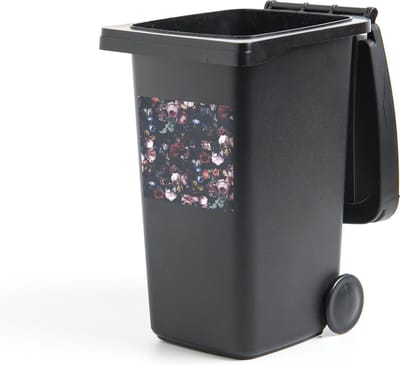 Container sticker Bloemen - Lente - Tuin - 40x40 cm - Kliko sticker