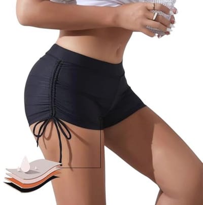 Zwarte Menstruatiebroek voor Vrouwen - Sportief Zwemondergoed zonder Lekken
