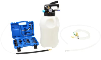 GEKO Pneumatische oliepomp - 10L - Veiligheidsventiel - Inclusief 13 adapters