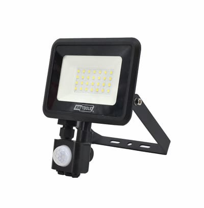 AWTOOLS - SLIM SMD LED Reflector - 20W - Bewegingssensor - Buitenverlichting