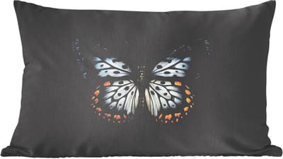 Sierkussens - Kussentjes Woonkamer - 60x40 cm - Vlinder - Monochroom - Balans