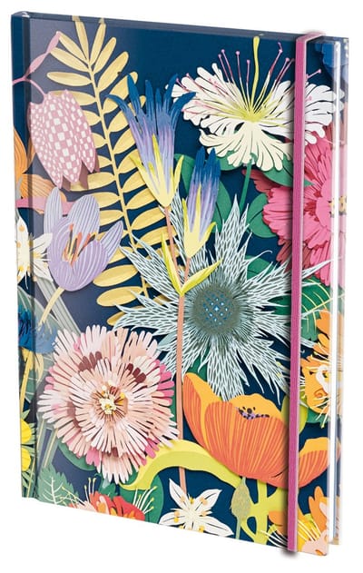 Bekking & Blitz - Notitieboek - A5 formaat - Kunst - Papierknipkunst - Paper creations - Geertje Aalders - Bloemen -