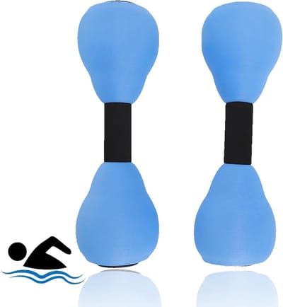 Verstelbare Schuim Water Dumbbells voor Aquafitness, 2 Stuks, Weerstandstraining voor Volwassenen en Kinderen, Zwemtraining en Fitness Accessoires
