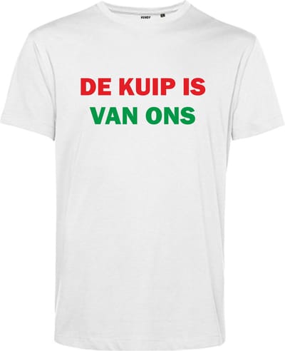 T-shirt De Kuip Is Van Ons | NEC Supporter | Nijmegen | Bekerfinale | Wit | maat XS