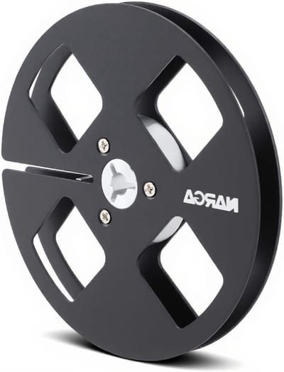 Lege Geluidsband Spoel van Aluminium Legering 5 Inch met 4 Gaten voor Studer Bandrecorder - Ideaal voor Audioproductie en Opnamesystemen