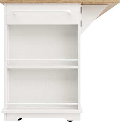Kücheninsel, abnehmbare Trennwände, Küchenschrank, Esszimmerwagen mit Arbeitsplatte, Buffetschrank, Esszimmerwagen mit Holzmaserung, Buffetschrank, Schrank aus gehärtetem Glas, weiß