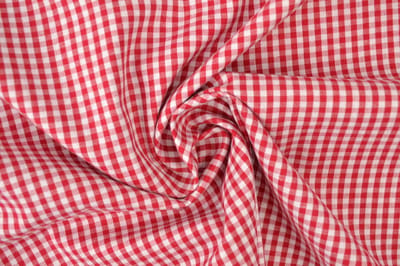 Ruitjesstof - Rood 2,5mm ruit - 1 meter - Per meter - 150cm breed