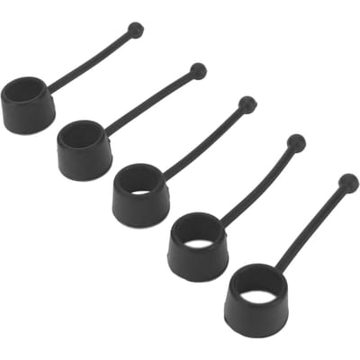 5 Stuks ?Vingerversterker Band 60lb Silicone Elastische Vingerextensor Oefenapparaat Weerstandsband voor black
