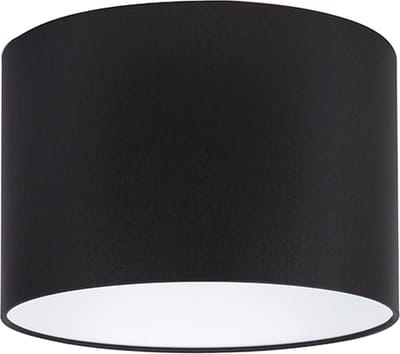 Uniqq Lampenkap stoffen zwart Ø 30 cm – 20 cm hoog