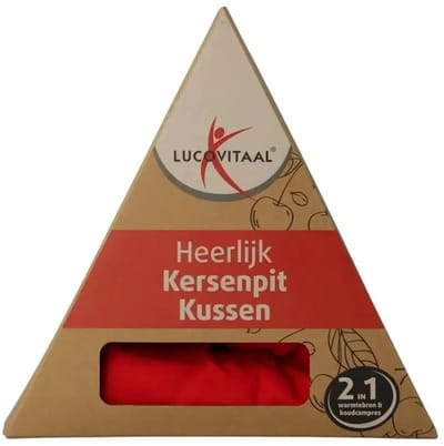 Lucovitaal Kersenpit Kussen Vierkant 27 x 27 cm