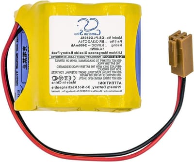 Industriële Batterij - PLC Energie - PLC Componenten - Hoge Capaciteit - 6V 2400mAh - Geel