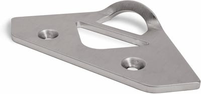Koelbox Slotplaat - Flesopener - Outdoor Avonturen - Roestvrij Staal - 8 x 8 cm - Zilver