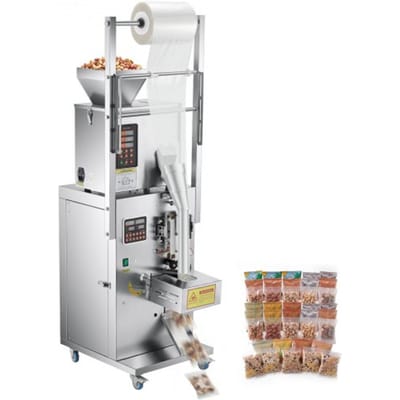 VEVOR Poederverpakkingsmachine, Volautomatische vulmachine 1-99,9 g, Intelligent wegen, vullen en verpakken, Roestvrij staal, Vloermodel, Ideaal voor noten, zaden, koffiebonen, granen en specerijen.