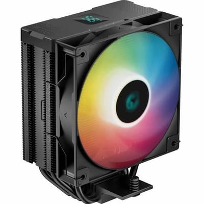 DeepCool AG400 Digital BK ARGB - Koeler voor processor - 120mm - 75.8 cfm - 500 - 2000 rpm - 31.6 dBA - voor Intel LGA: 115x, 1700, 1200 - AMD AM5, AM4 - 4-pin PWM - 3-pin ARGB - zwart
