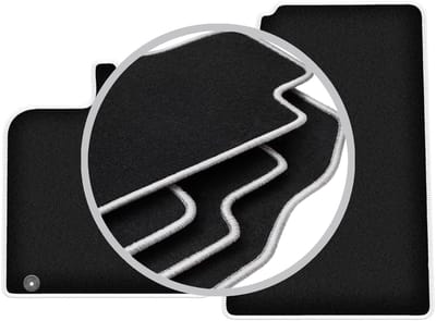 CARLUX-SILVER automatten voor: Smart ForTwo II hatchback (2007-2014)