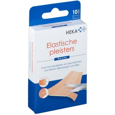 Hekaplast Elastisch Textiel 10x6cm 1 Pleister