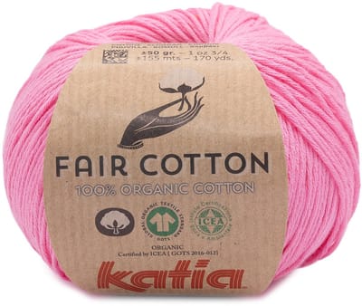 Katia Fair Cotton - 57 roze - Biologisch Katoengaren