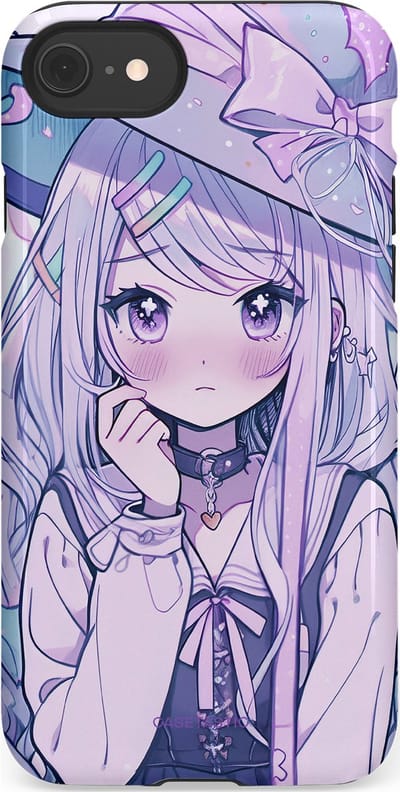 Casetastic Hoesje Geschikt voor Apple iPhone 7/8/SE - Stijlvolle Beschermende Duo-layer Case - Yume Meisje