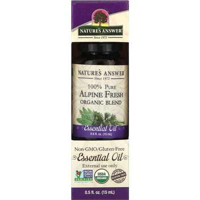 Nature'S Answer, 100% Pure Organic Essential Oil Blend, Alpine Fresh, 15 Ml (0.5 Fl Oz)