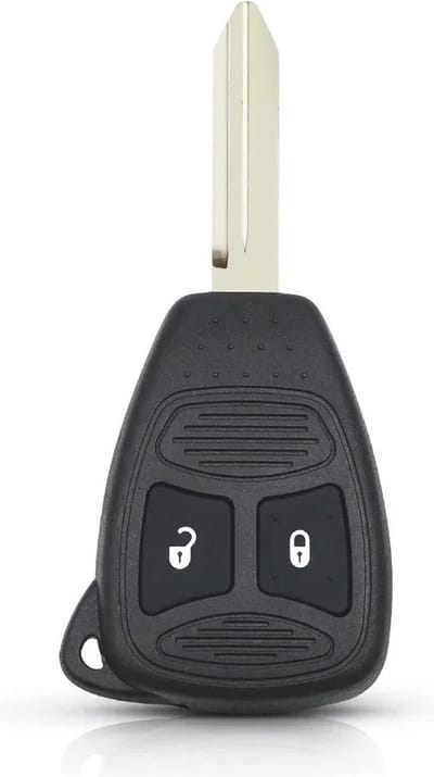 XEOD Autosleutelbehuizing - sleutelbehuizing auto - sleutel - Autosleutel / Geschikt voor: Dodge, Chrysler & Jeep 2 knops