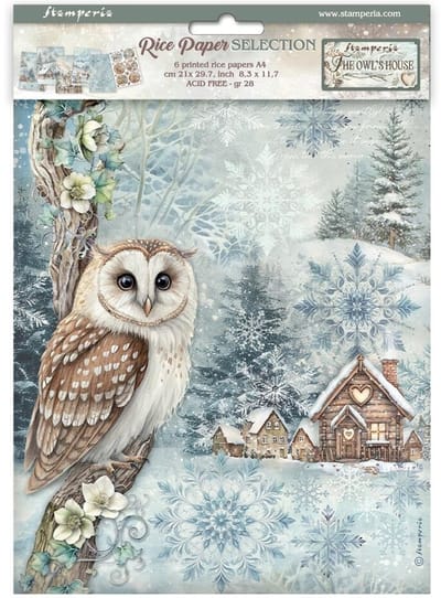 Stamperia - The Owl's House A4 Rice Paper Selection (6pcs) (DFSA4XOH)