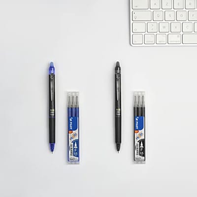 Navulverpakkingen voor Uitwisbare Pennen - Blauw, Zwart, Rood, Groen - Fijne Punt