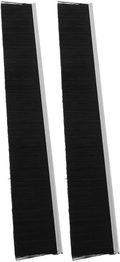 Brievenbus Afdichtingsborstels - Stofwering Borstelstrip - Post Beschermen - Weerbestendige Nylon Borstel - 30 x 4.2 cm - Zwart