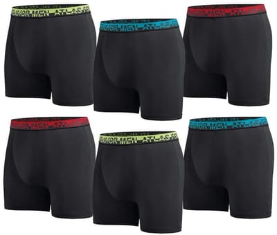 ATLAS FOR MEN - Set van 6 comfortabele boxershorts - Heren - Verkrijgbaar in grote maten - 3XL