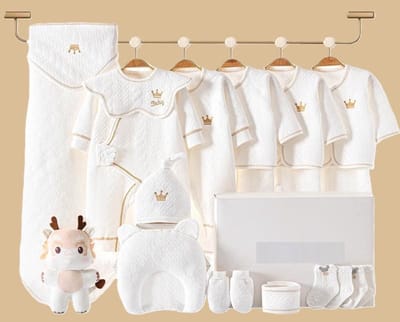 Baby & kids Casey - Baby gift box wit - Kraam cadeau - Babyshower cadeau - 6 tot 9 maanden