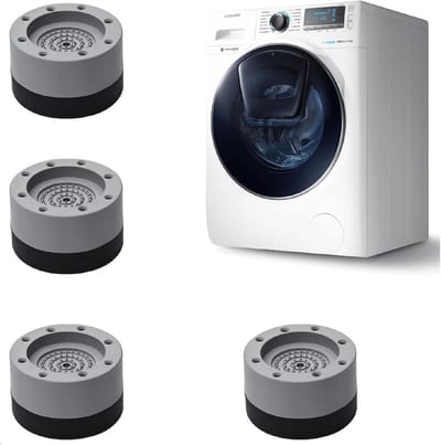 Universele Anti-Vibratie Voeten voor Wasmachine en Droger - 4 Stuks Schokdempers