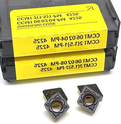 Carbide Draaigereedschappen - Metaalbewerkingsinzetstukken - Metaal Draaien - Set van 10 Stuks - CCMT120408 - Rood