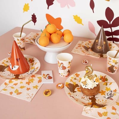 Papieren servetten herfst (20st) - bladeren - oranje - winter - halloween