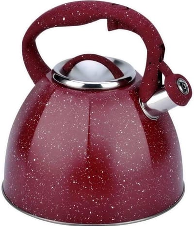 Waterketel Fluitketel - Theepot Fornuis - Snel Water Koken - Grote Capaciteit - 3.7 Liter - Rood