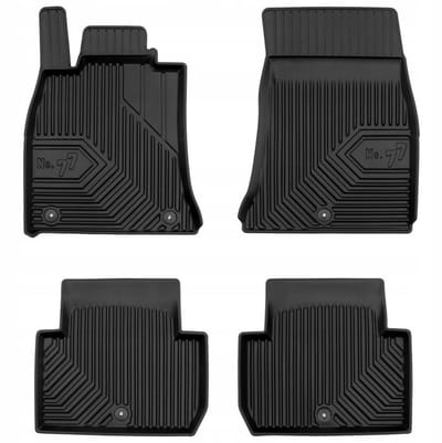 FROGUM No.77 Automatten - Geschikt voor KIA STINGER (2017-2023) - 4-delig - TPE Rubber - Zwart