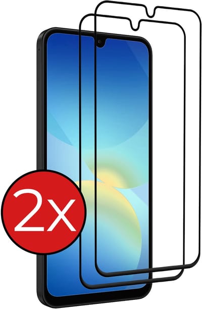 Screenprotector - 2 Stuks - Geschikt voor Samsung Galaxy A26 - Full Cover - Beschermglas - Gehard Glas - Tempered Glass - Screen Protector