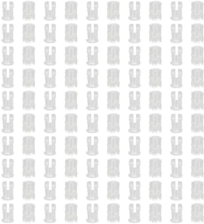 Allecto - 100 stuks led-houders - Montagebeugels voor ledlicht - Wit