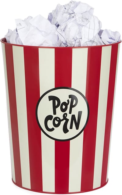 Balvi Retro popcorn prullenbak