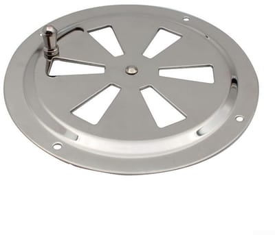 Dailygoods- Ventilatiepaneel Verstelbaar - Ventilatie - Roestvrij Staal 316 - Corrosiebestendig - Spiegelafwerking - Duurzaam - Ventilatierooster