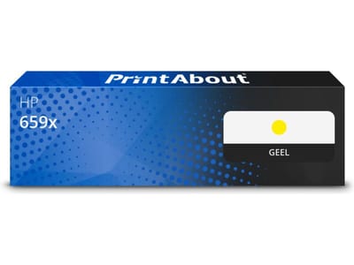 PrintAbout huismerk Toner 659x (W2012X) Geel Hoge capaciteit Geschikt voor HP