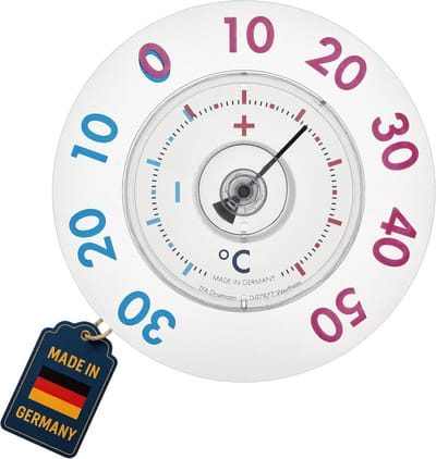 Analoge Buiten Raamthermometer met Zuignap voor Binnenaflezing