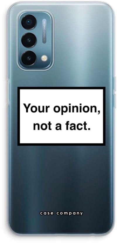 Case Company® - Hoesje geschikt voor OnePlus Nord N200 5G hoesje - Your opinion - Soft Cover Telefoonhoesje - Bescherming aan alle Kanten en Schermrand