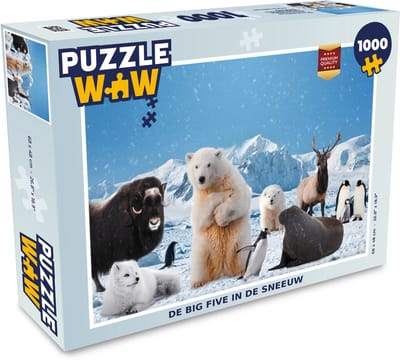Puzzel Dieren - Big Five - Noordpool - Legpuzzel - Puzzel 1000 stukjes volwassenen