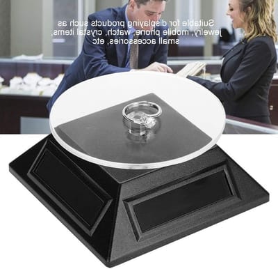 Sieraden Display Stand met 360° Rotatie, Organisator voor Klokken en Telefoons, Zwart