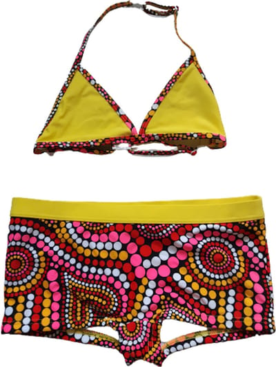 2 delige bikini set maat 176 geel