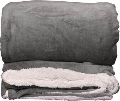 Unique Living Lars - Fleece - Plaid - XL - 220x240 cm - Nickel Grey