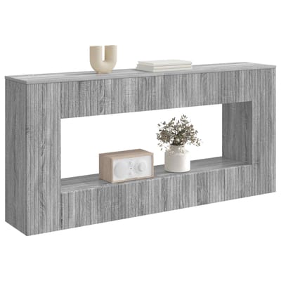 vidaXL - Wandtafel - Grijze - Sonoma - 155 - x - 29 - x - 74 - cm - Geconstrueerd - hout