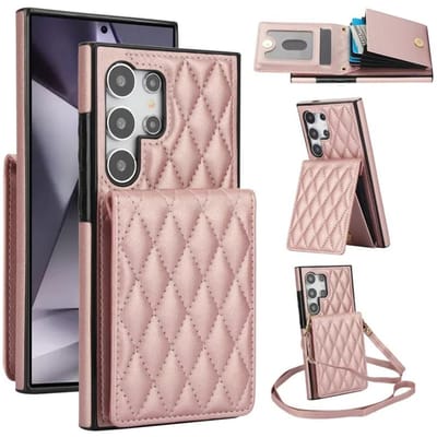 Crossbody Portemonnee met Kaarthouder Telefoonhoesje voor Samsung Galaxy S23 S21 FE S24 S22 Ultra A13 A53 A14 A54 A15 A55 Leren Hoes For Galaxy S24